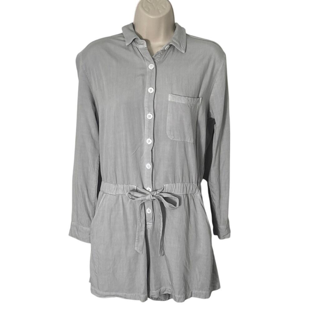 Rails Kennedy Button Down Long Sleeve Romper In M… - image 4